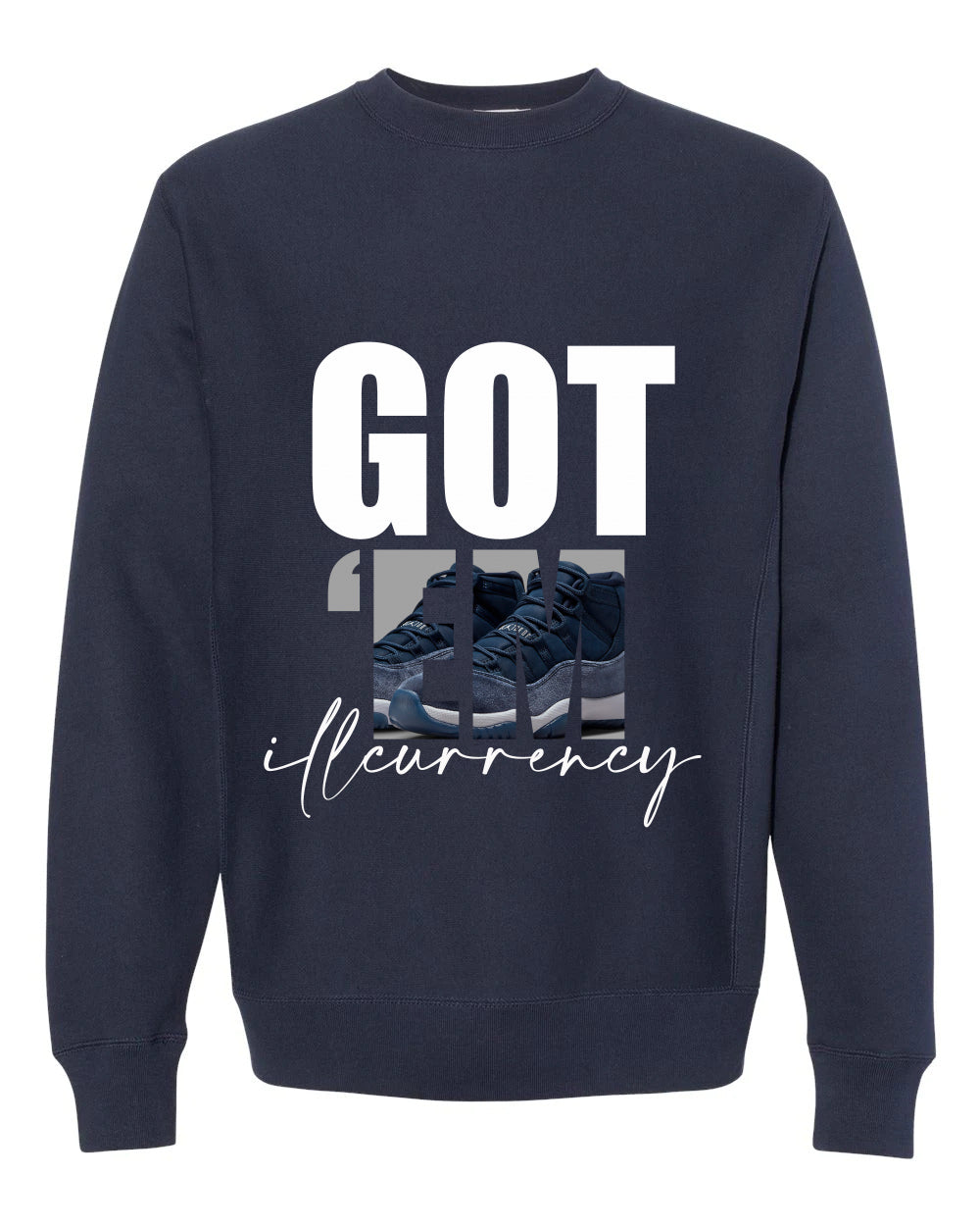 Air Jordan 11 WMNS “Midnight Navy” Navy Blue T-Shirt (Got Em)