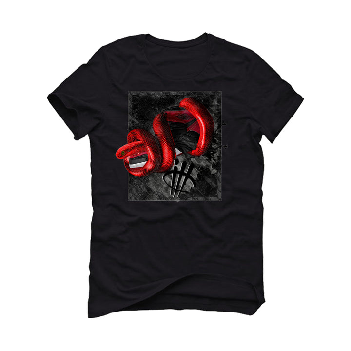 Air Jordan 1 Mid Bred 2022 | ILLCURRENCY Black T-Shirt (SNAKE)