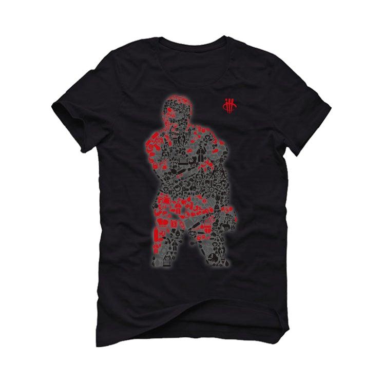 Air Jordan 13 Flint Red 2021 Black T-Shirt (M Ali) - illCurrency Sneaker Matching Apparel