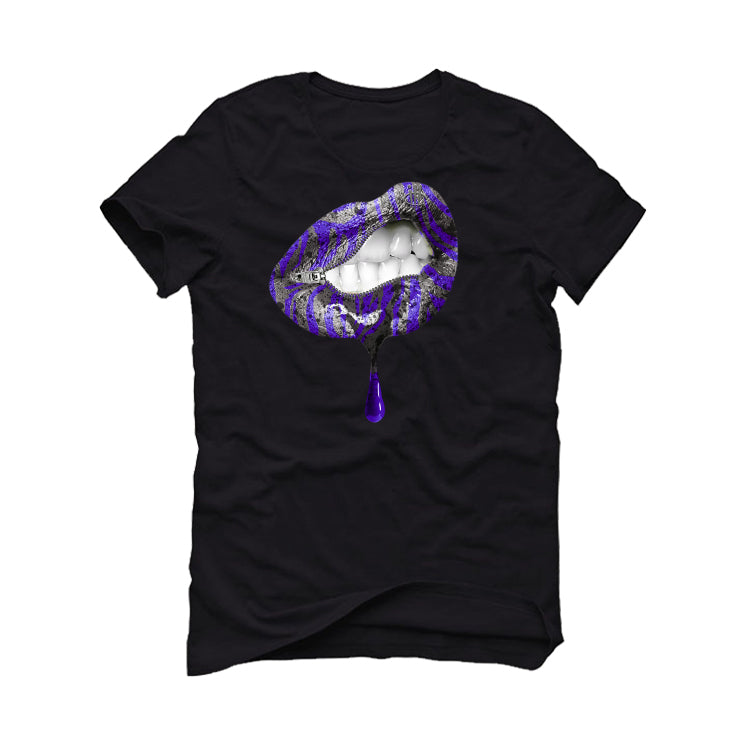 Air Jordan 3 Dark Iris - Black T-Shirt (LIPS UNSEALED)