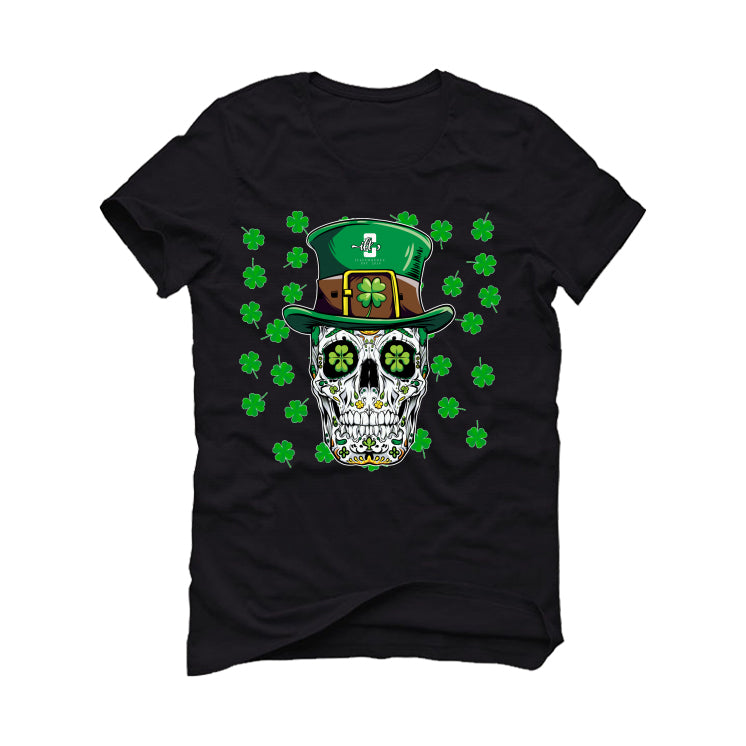 St. Pattys Collection Black T-Shirt (St pattys cool skeleton)