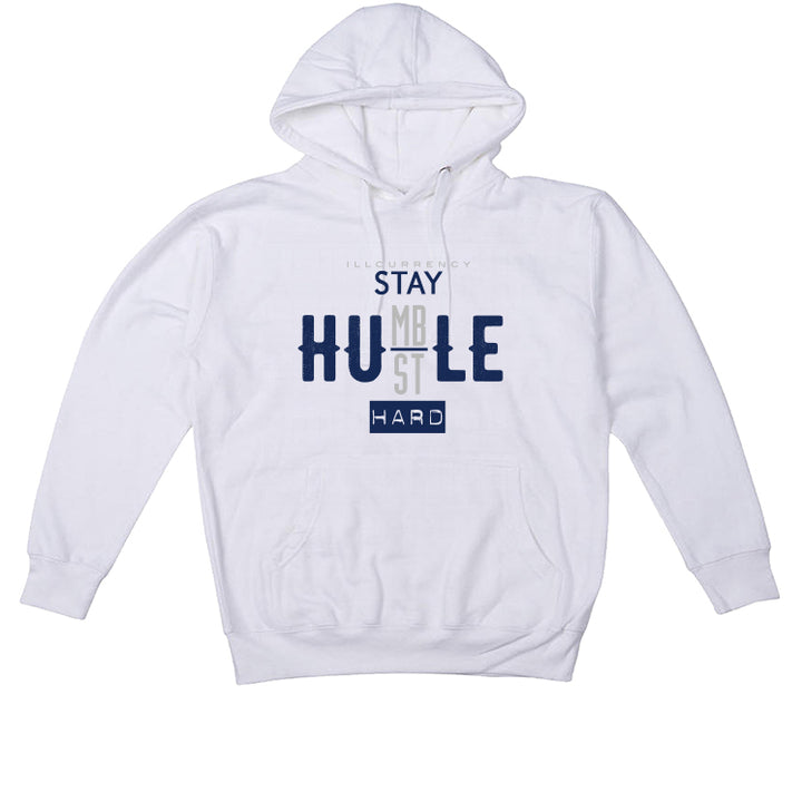 Air Jordan 6 “Midnight Navy” | illCurrency White T-Shirt (Stay humble hustle hard)