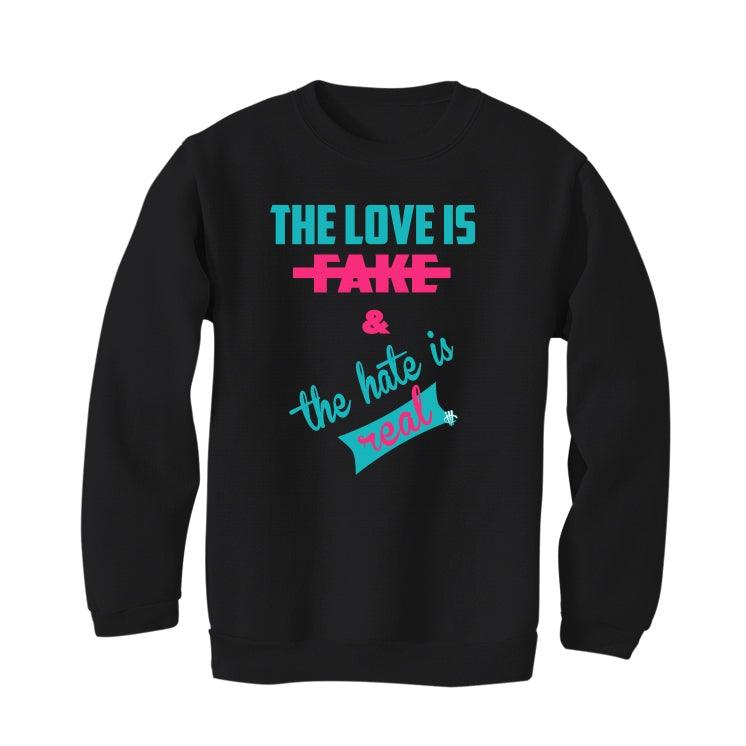 Nike Lebron 8 South Beach 2021 Black T-Shirt (The love is fake) - illCurrency Sneaker Matching Apparel