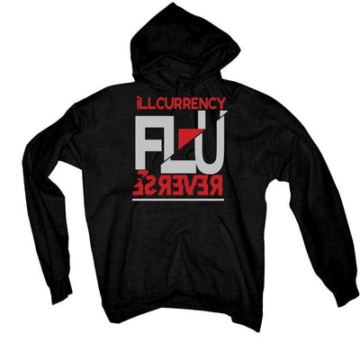 Air Jordan 12 Retro "Reverse Flu Game" Black T-Shirt (reverse flu) - illCurrency Sneaker Matching Apparel