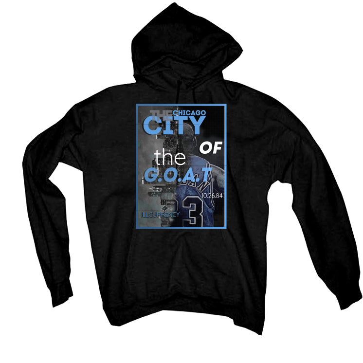 AIR JORDAN 1 HIGH OG “UNIVERSITY BLUE”| ILLCURRENCY Black T-Shirt (CITY OF THE GOAT)