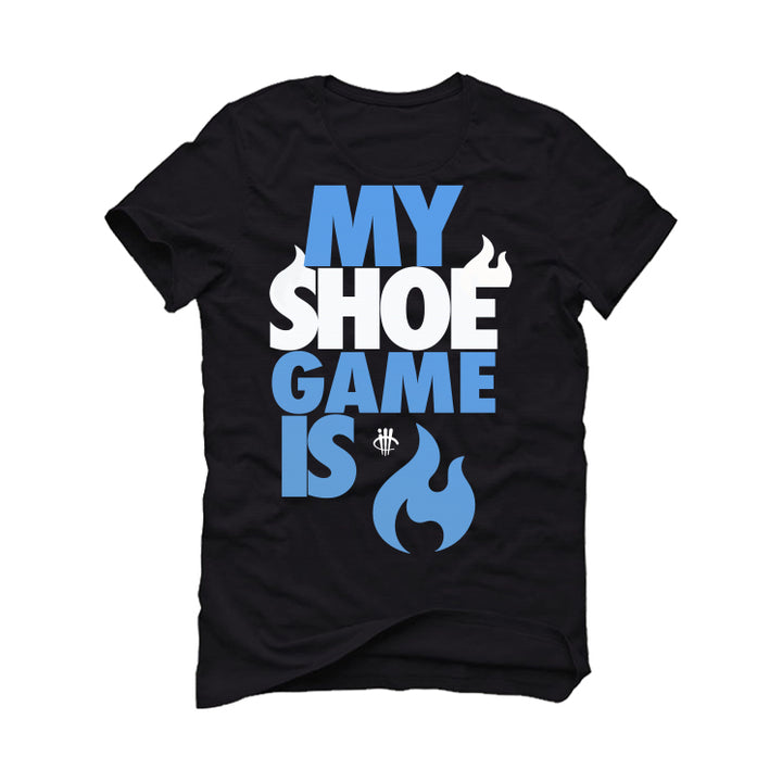 AIR JORDAN 1 HIGH OG “UNIVERSITY BLUE”| ILLCURRENCY Black T-Shirt (MY SHOE GAME)