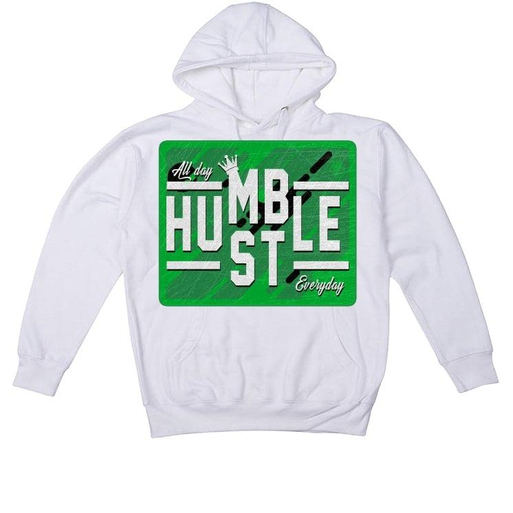 Air Jordan 4 (METALLIC PACK) GREEN 2020 White T-Shirt (ALWAYS HUSTLE) - illCurrency Sneaker Matching Apparel