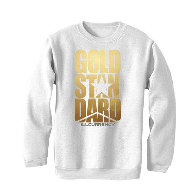 Air Jordan 1 Mid SE “Metallic Gold” 2020 White T-Shirt (GOLD STANDARD) - illCurrency Sneaker Matching Apparel