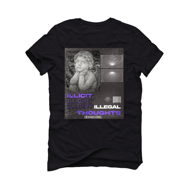 Air Jordan 5 “Concord”| illcurrency Black T-Shirt (ILLICIT THOUGHT)