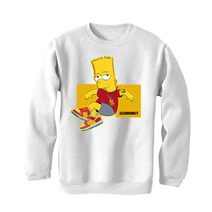 NIKE SB DUNK LOWS (Bart Simpson) | ILLCURRENCY White T-Shirt (COOLING)