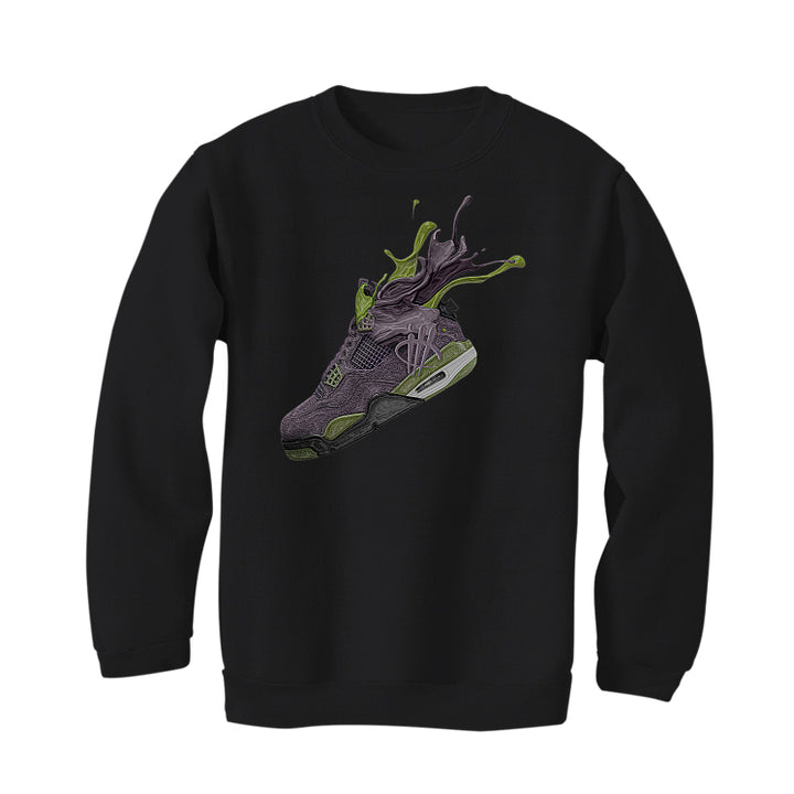 Air Jordan 4 Canyon Purple - Black T-Shirt (Splash 4)