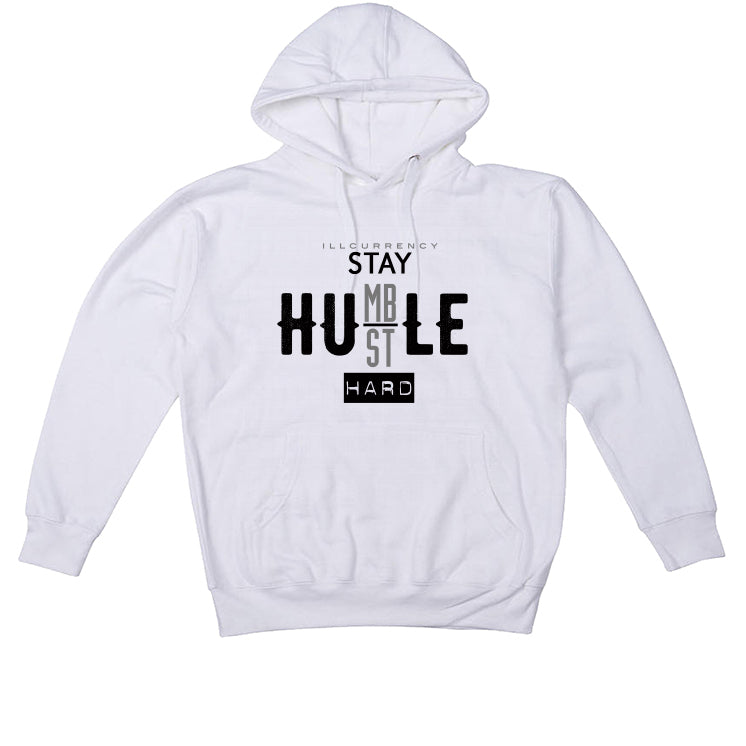 Air Jordan 4 “Military Black” | illcurrency White T-Shirt (Stay humble hustle hard)