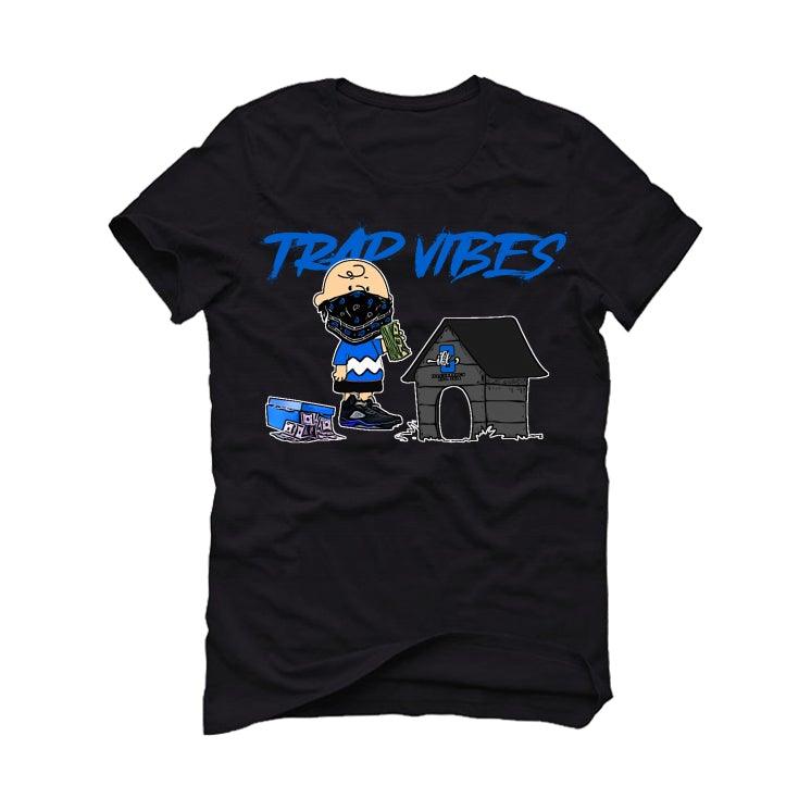 Air Jordan 5 “Racer Blue” Black T-Shirt (Trap Vibes) - illCurrency Sneaker Matching Apparel