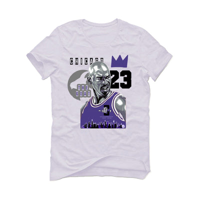 AIR JORDAN 3 "DARK IRIS" White T-Shirt (The Goat)