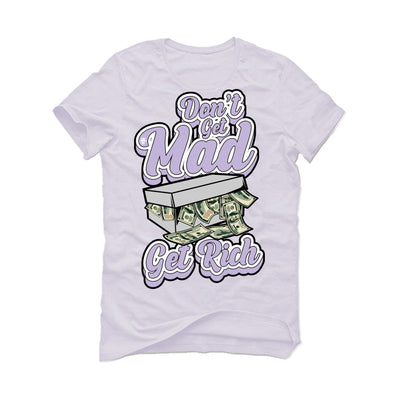 Air Jordan 11 Low "Pure Violet" | illcurrency White T-Shirt (Don't get mad get rich)