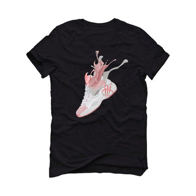 Reebok Question Mid Gets A “Pink Toe” Black T-Shirt (SPLASH) - illCurrency Sneaker Matching Apparel