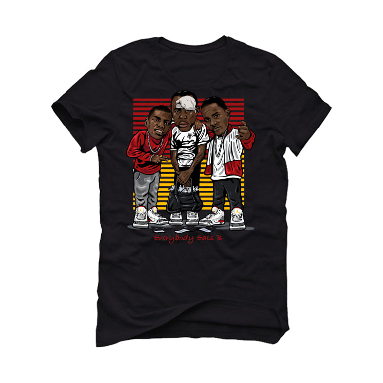 Air Jordan 3 “Cardinal” Black T-Shirt (EVERYBODY EATS)