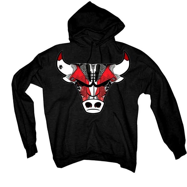 Air Jordan 3 Red Cement (Chicago All-Star) Black T-Shirt (Bulls Head kicks) - illCurrency Sneaker Matching Apparel