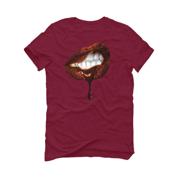 Patta x Nike Air Max 1 “Rush Maroon” Maroon T-Shirt (LIPS UNSEALED) - illCurrency Sneaker Matching Apparel