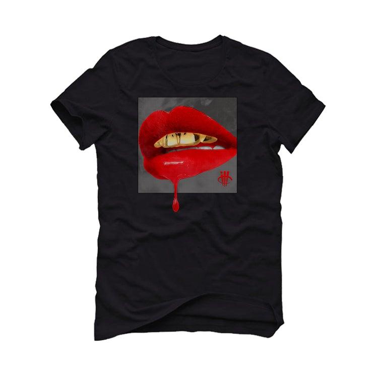 Air Jordan 14 Red Lipstick Black T-Shirt (LIPSTICK) - illCurrency Sneaker Matching Apparel