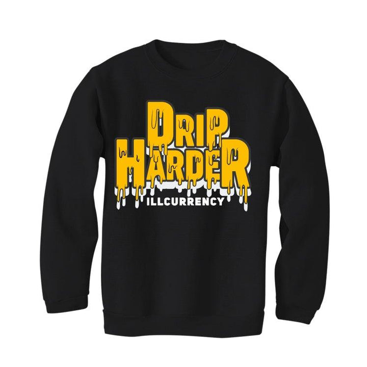 Nike dunk low "goldenrod" Black T-Shirt (Drip harder) - illCurrency Sneaker Matching Apparel