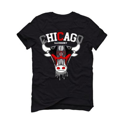 Air Jordan 13 Retro “Black Flint”| ILLCURRENCY Black T-Shirt (Bulls head chicago)