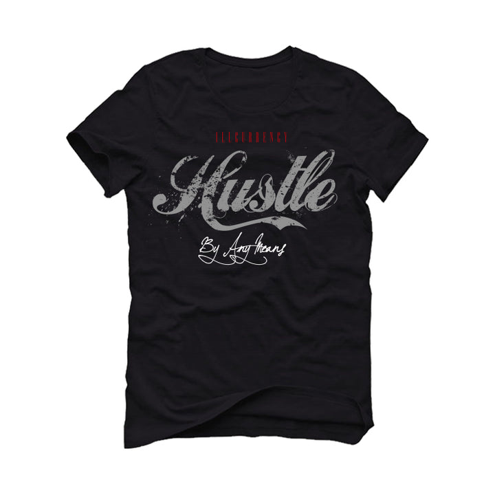 Air Jordan 9 “Particle Grey” Black T-Shirt (Hustle By Any Means)