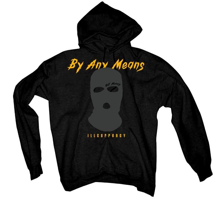 Air Jordan 9 “University Gold” 2021 Black T-Shirt (By any means) - illCurrency Sneaker Matching Apparel