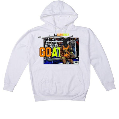 AIR JORDAN 1 HI VOLT GOLD 2021 White T-Shirt (The Goat) - illCurrency Sneaker Matching Apparel