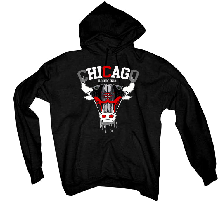 Air Jordan 13 Retro “Black Flint”| ILLCURRENCY Black T-Shirt (Bulls head chicago)
