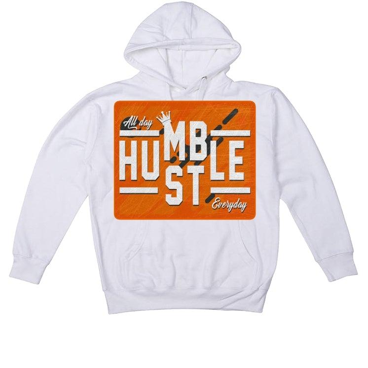 AIR JORDAN 4 (METALLIC PACK) ORANGE 2020 White T-Shirt (always hustle) - illCurrency Sneaker Matching Apparel