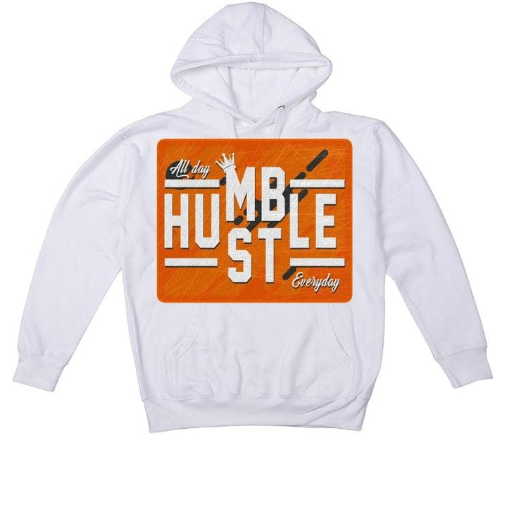 AIR JORDAN 4 (METALLIC PACK) ORANGE 2020 White T-Shirt (always hustle) - illCurrency Sneaker Matching Apparel