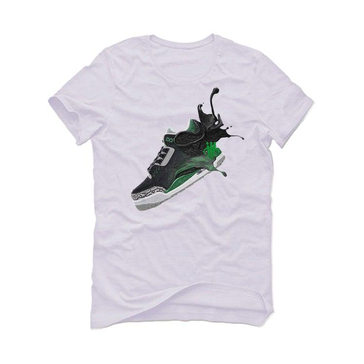 Air Jordan 3 “Pine Green” White T-Shirt (SPLASH 3) - illCurrency Sneaker Matching Apparel