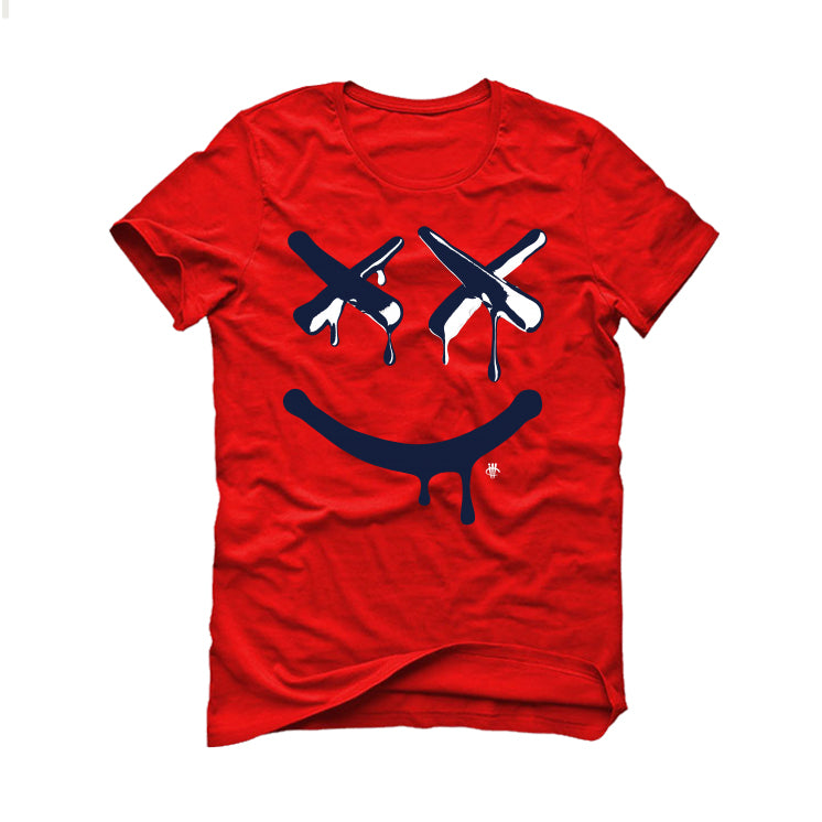 The Air Jordan 1 Mid SE  "USA" | illCurrency Red T-Shirt (Happy Drip)