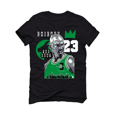 Air Jordan 1 High OG “Lucky Green” | illcurrency Black T-Shirt (The Goat)