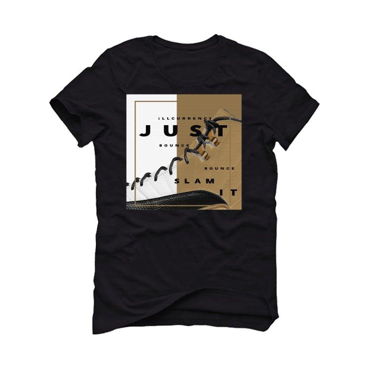 Air Jordan 12 “Royalty” Black T-Shirt (BOUNCE 12) - illCurrency Sneaker Matching Apparel