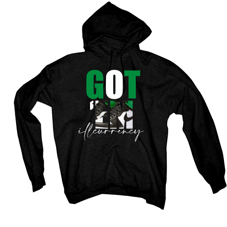 Air Jordan 1 High OG “Lucky Green” | illcurrency Black T-Shirt (Got Em)