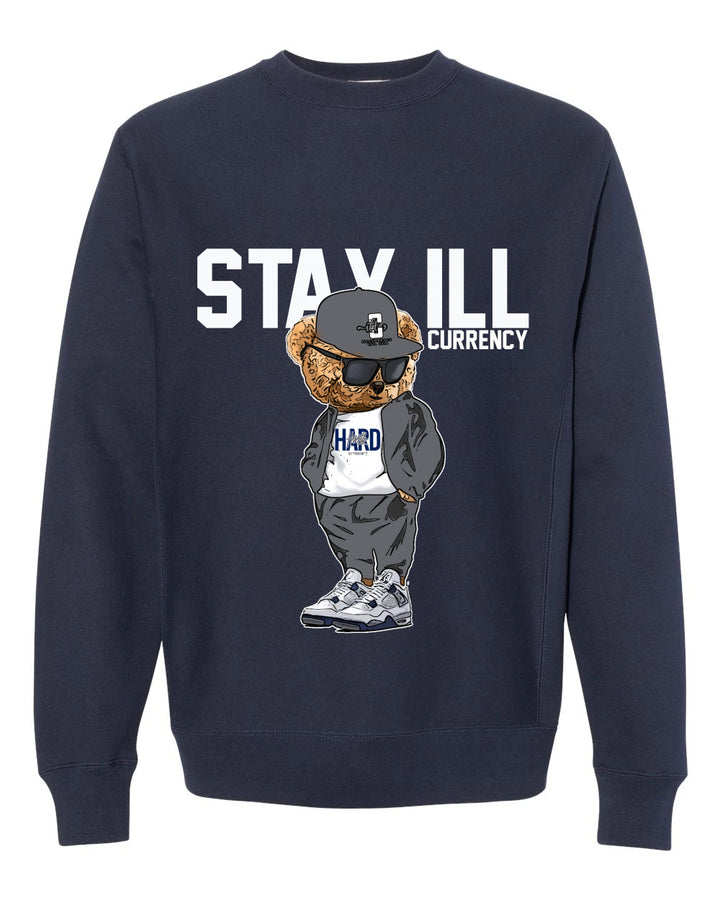 Air Jordan 4 “Midnight Navy” Navy Blue T-Shirt (Stay ill Bear)