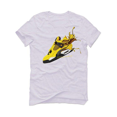 Air Jordan 4 “Lightning”2021 White T-Shirt (SPLASH 4) - illCurrency Sneaker Matching Apparel