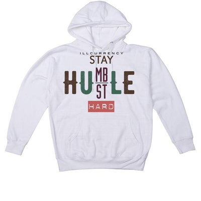 Air Jordan 1 High OG Hand Crafted White T-Shirt (Stay humble hustle hard) - illCurrency Sneaker Matching Apparel
