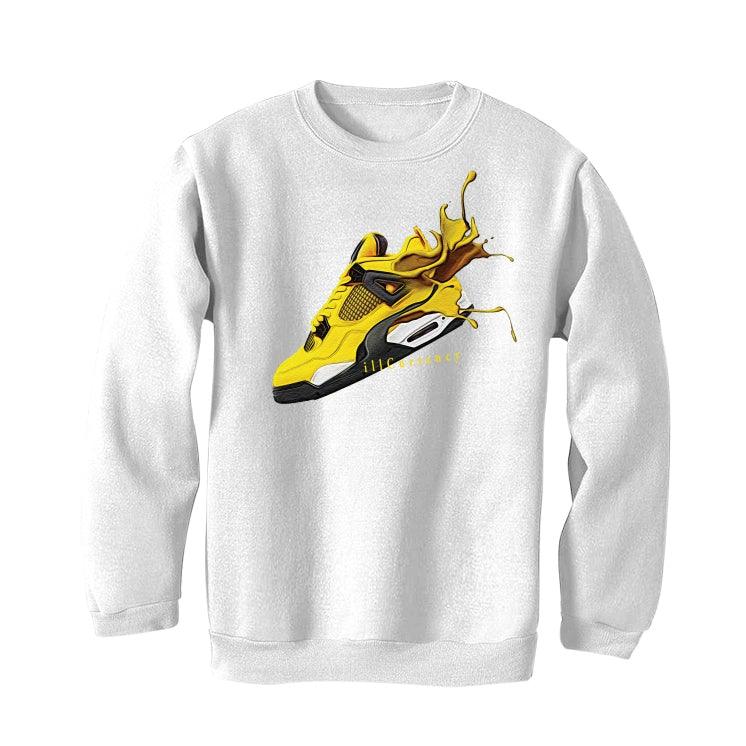 Air Jordan 4 “Lightning”2021 White T-Shirt (SPLASH 4) - illCurrency Sneaker Matching Apparel