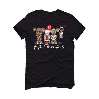 Halloween Collection 2017 Black T-Shirt (scary friends)