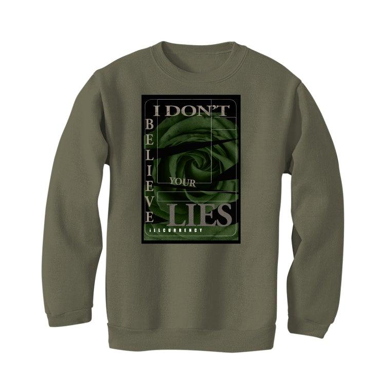 Air Jordan 3 “Patchwork” Military Green T-Shirt (I DON'T BELIEVE YOUR LIES) - illCurrency Sneaker Matching Apparel