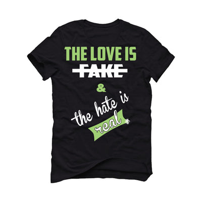 Air Jordan 5 Green Bean Black T-Shirt (Love is Fake)