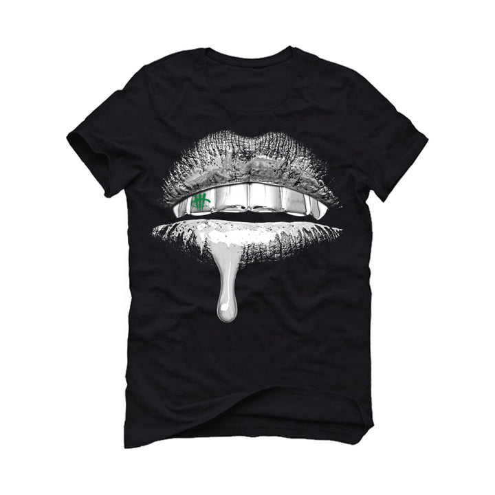 Air Jordan 1 High OG “Lucky Green” | illcurrency Black T-Shirt (Lips)