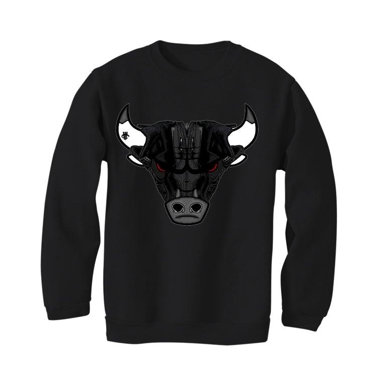 Air Jordan 4 Black Cat "2020" Black T-Shirt (Bulls head kicks) - illCurrency Sneaker Matching Apparel