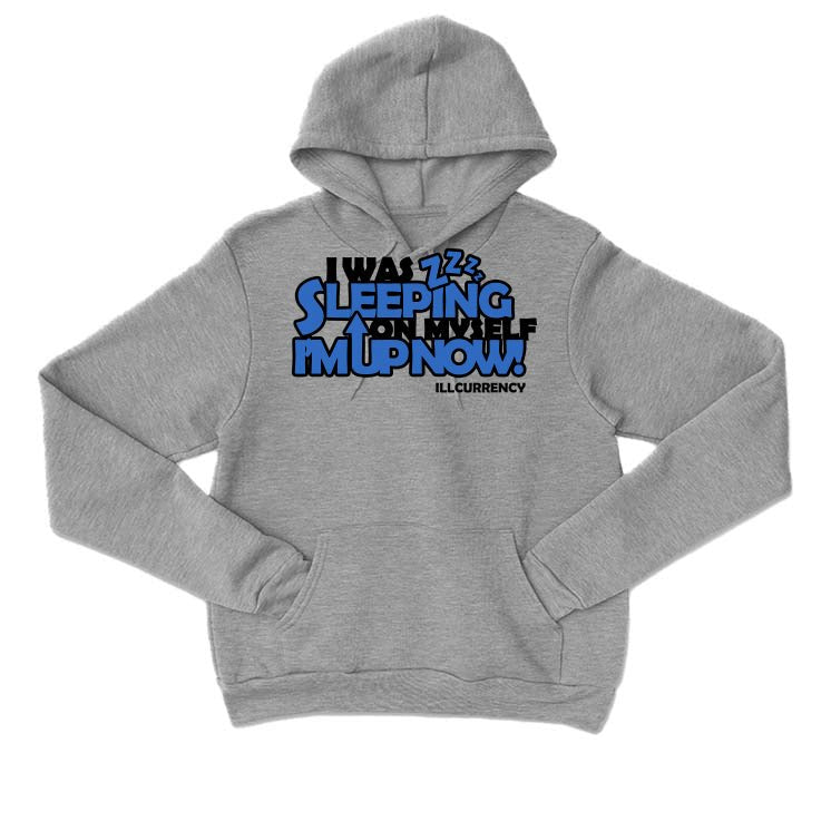 Air Jordan 1 High OG “True Blue” Grey T-Shirt (SLEEPING ON MYSELF)