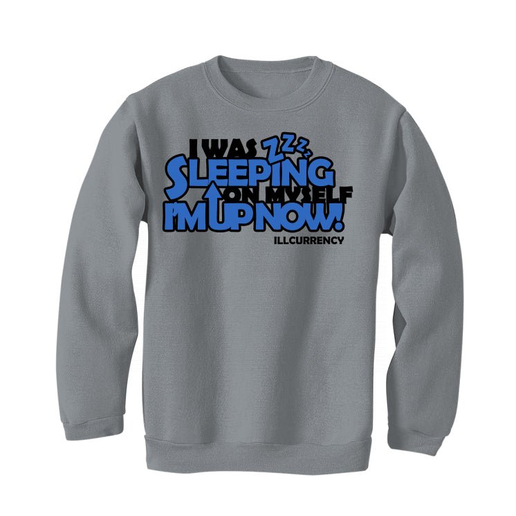 Air Jordan 1 High OG “True Blue” Grey T-Shirt (SLEEPING ON MYSELF)