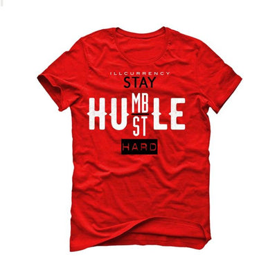 Air Jordan 1 KO Red T-Shirt (Stay Humble Hustle Hard) - illCurrency Sneaker Matching Apparel