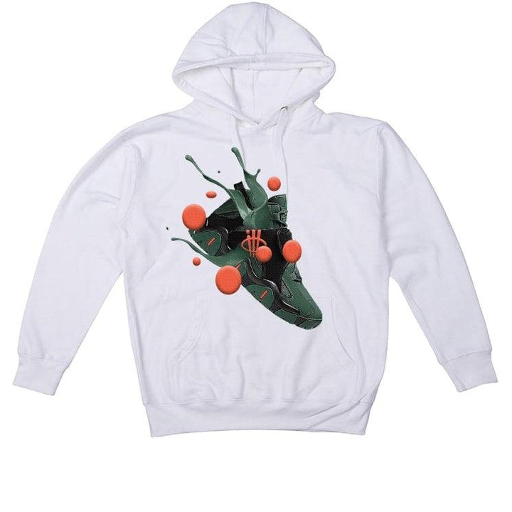 Nike Air Barrage Mid Orange Green White T-Shirt (SPLASH) - illCurrency Sneaker Matching Apparel